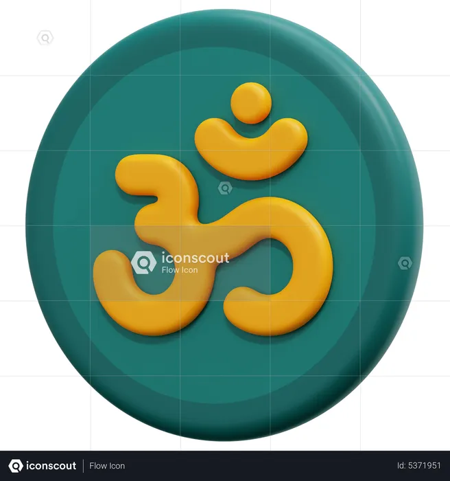 Om  3D Icon