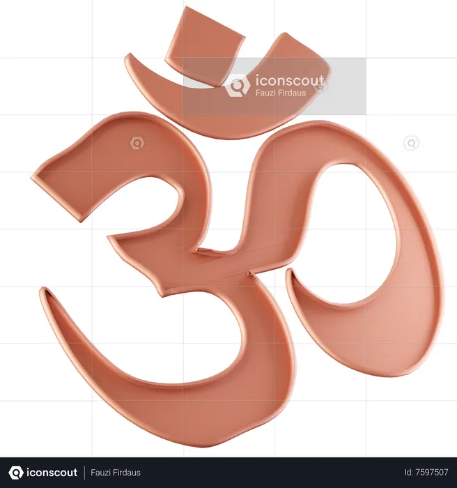 Om  3D Icon