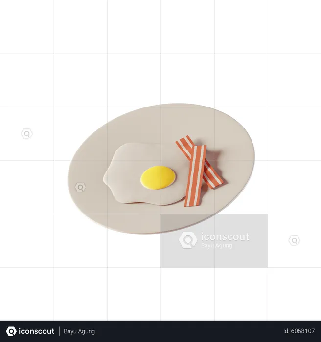 Omelet  3D Icon