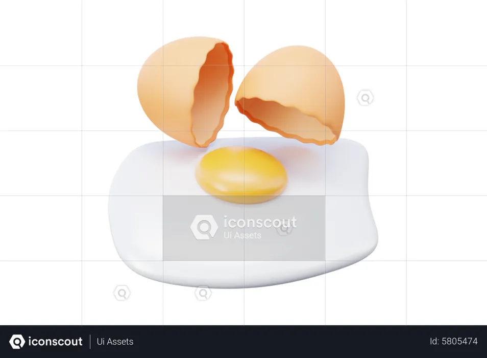 Omelet  3D Icon