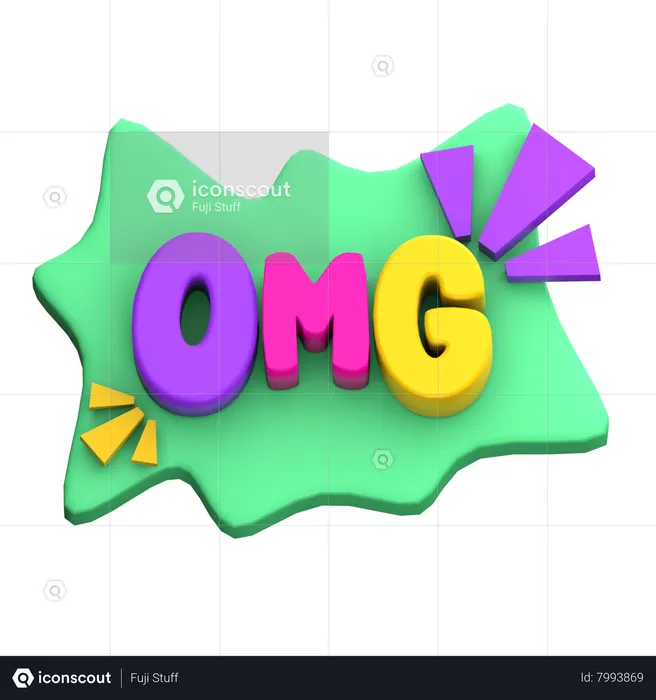Omg  3D Sticker