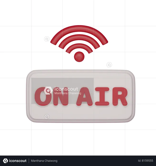 On air  3D Icon