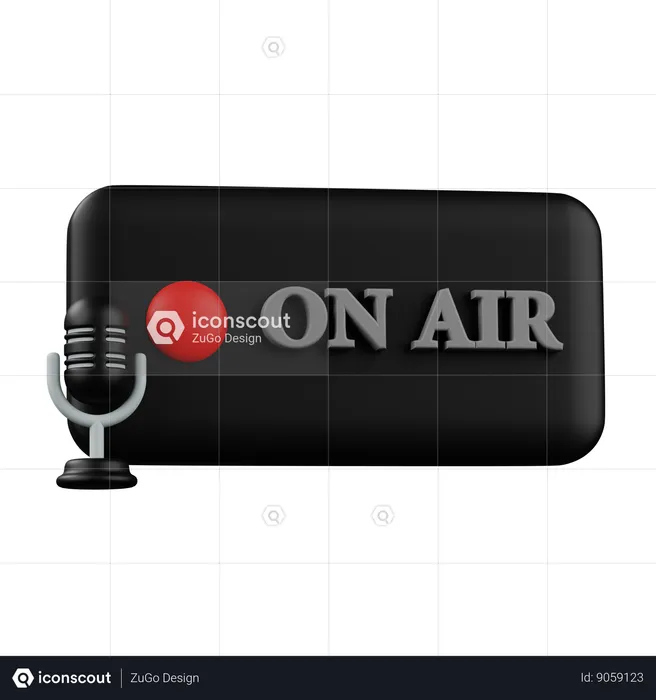 On Air  3D Icon