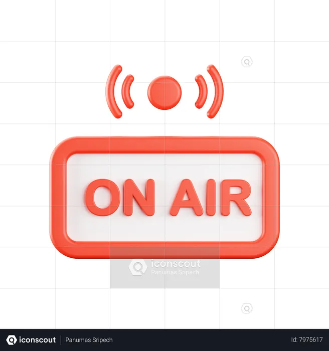 On Air  3D Icon