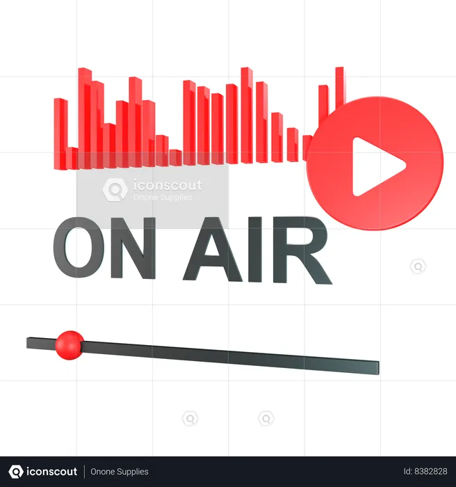 On Air  3D Icon