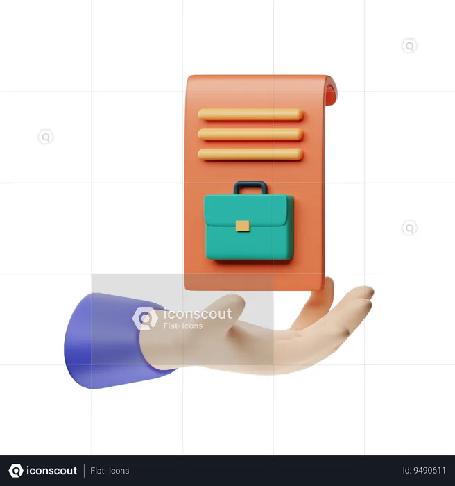 On Job Training  3D Icon