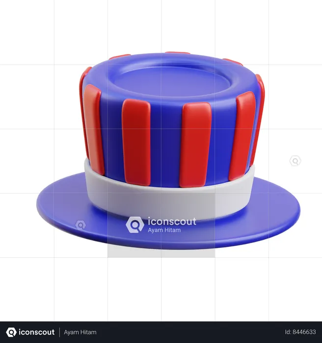 Chapeau oncle sam  3D Icon