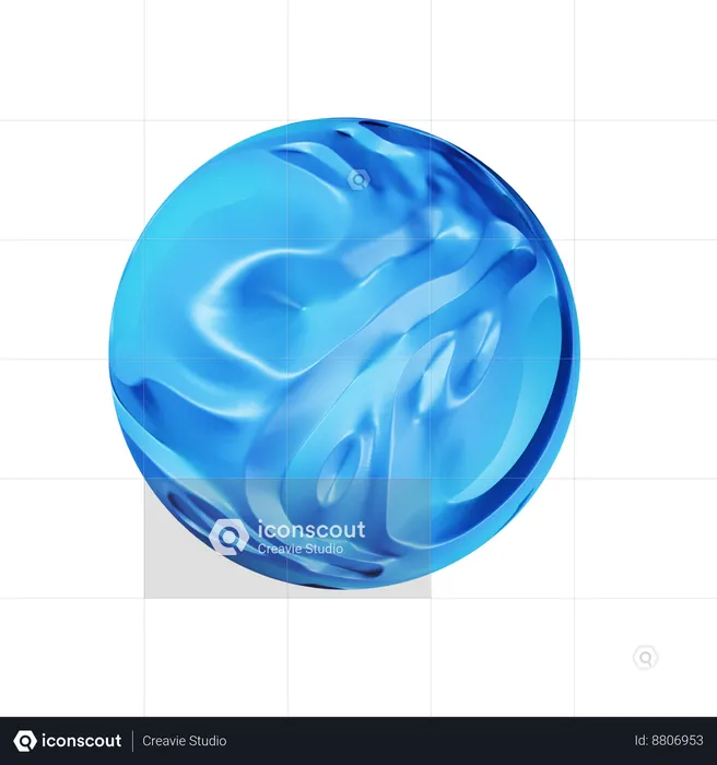 Onda de bola  3D Icon