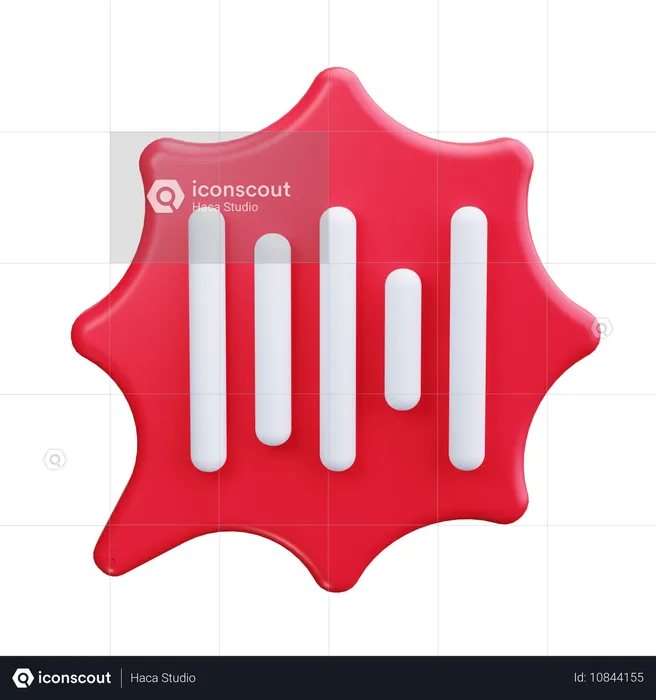 Ondas sonoras  3D Icon