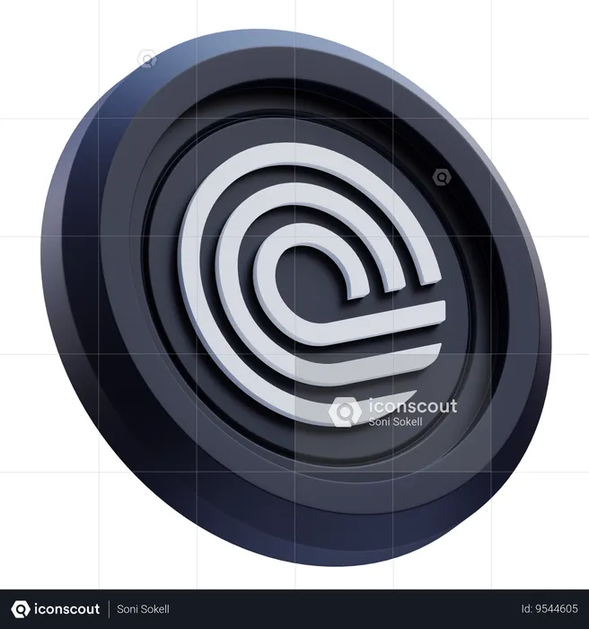 Criptomoneda Ondo  3D Icon