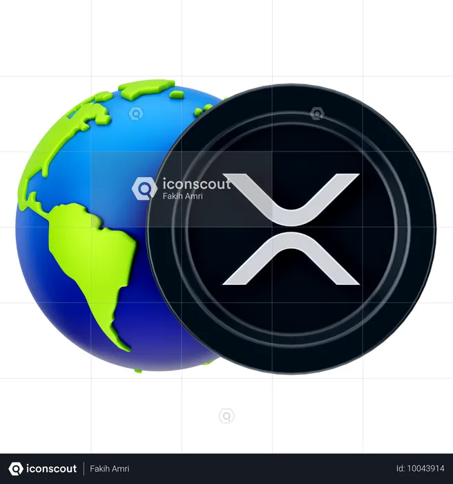 Ondulação global  3D Icon