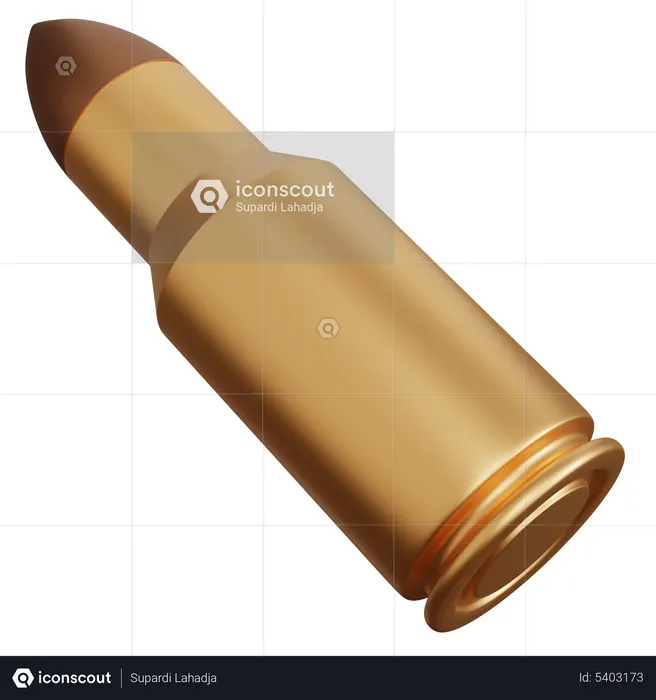 One Gun Bullet  3D Icon