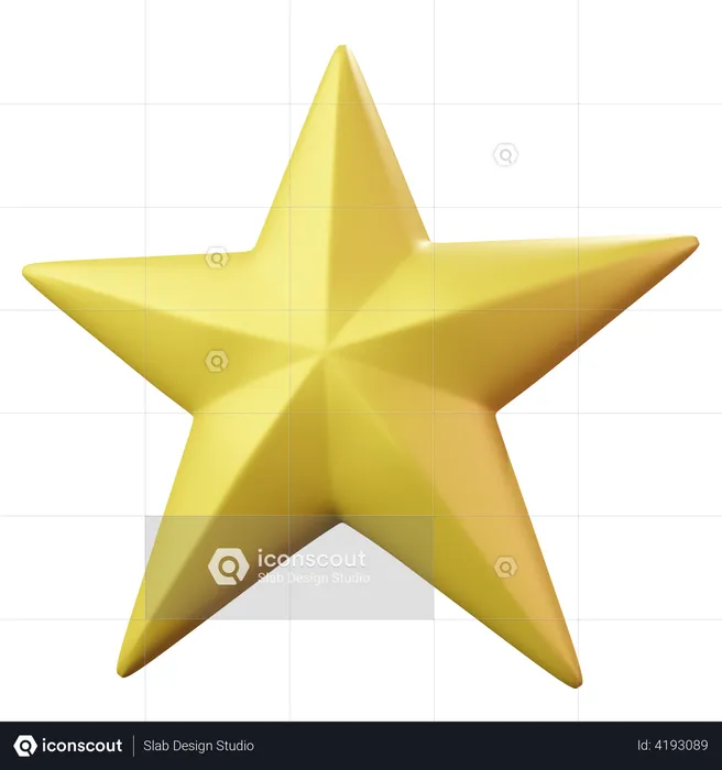 One Star Emoji 3D Emoji