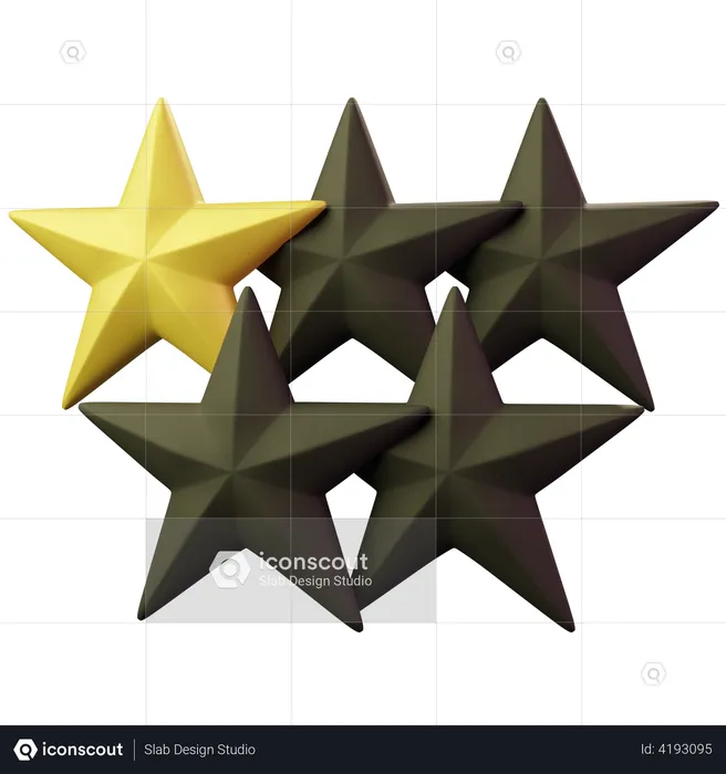 One Star Emoji 3D Emoji