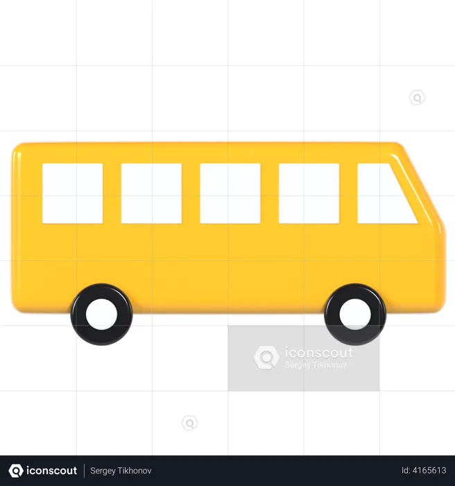 Ônibus  3D Illustration