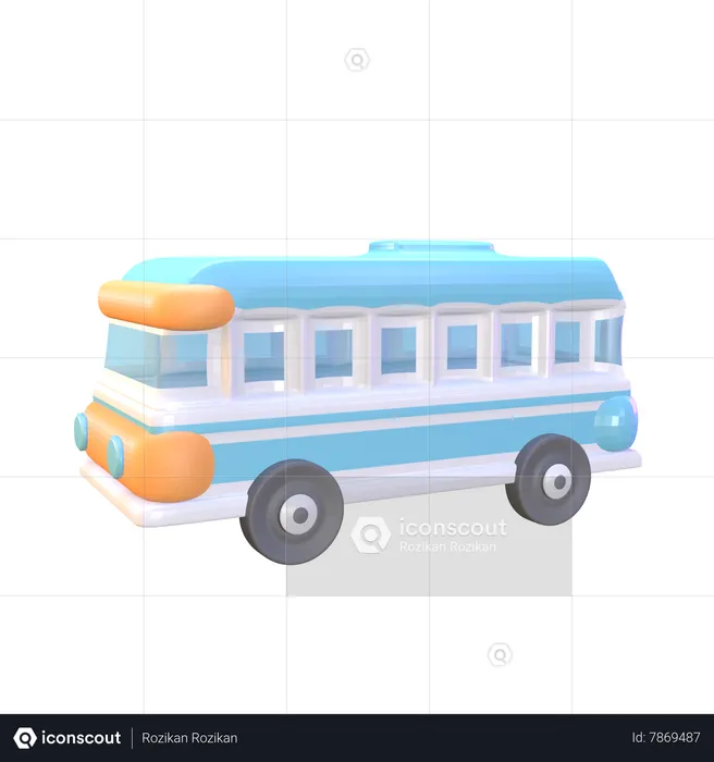 Ônibus de turismo  3D Icon