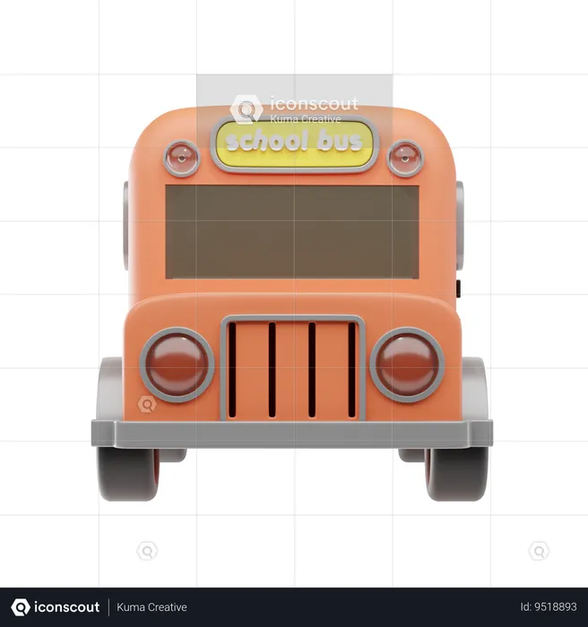 Ônibus escolar  3D Icon