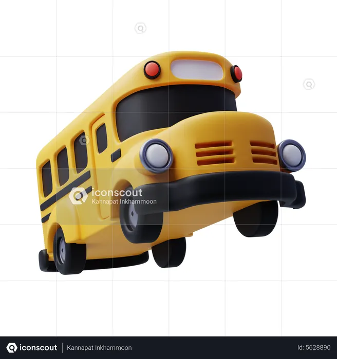 Ônibus escolar  3D Icon