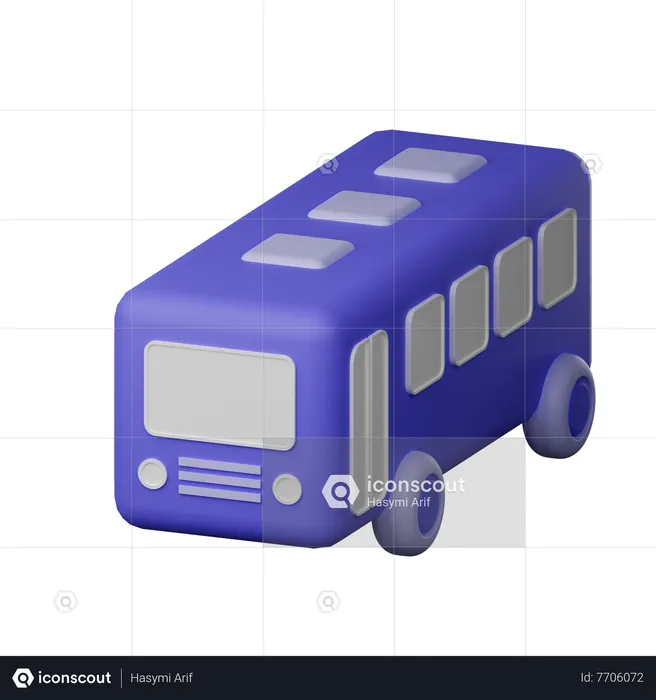 Ônibus escolar  3D Icon