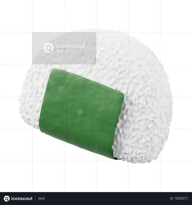 Onigiri  3D Icon