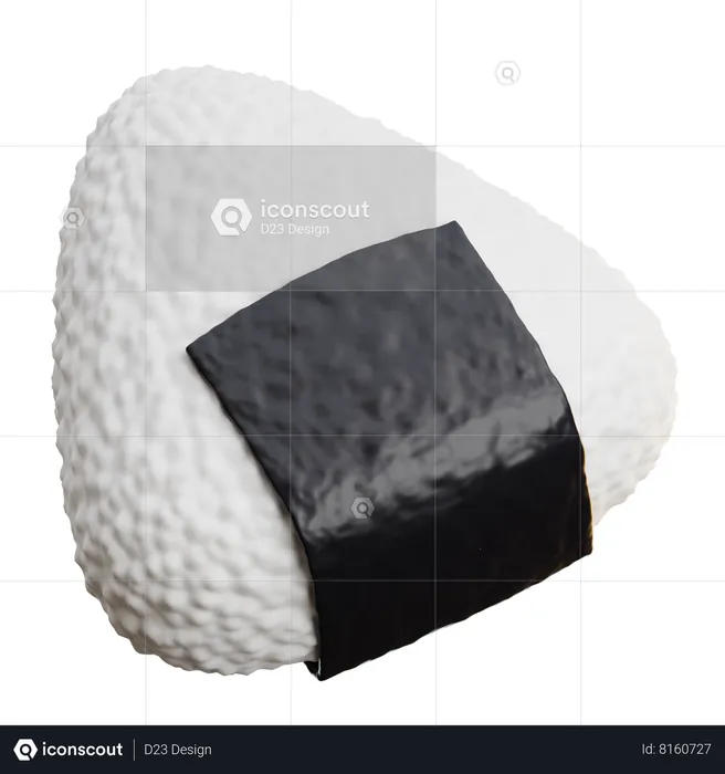 Onigiri  3D Icon