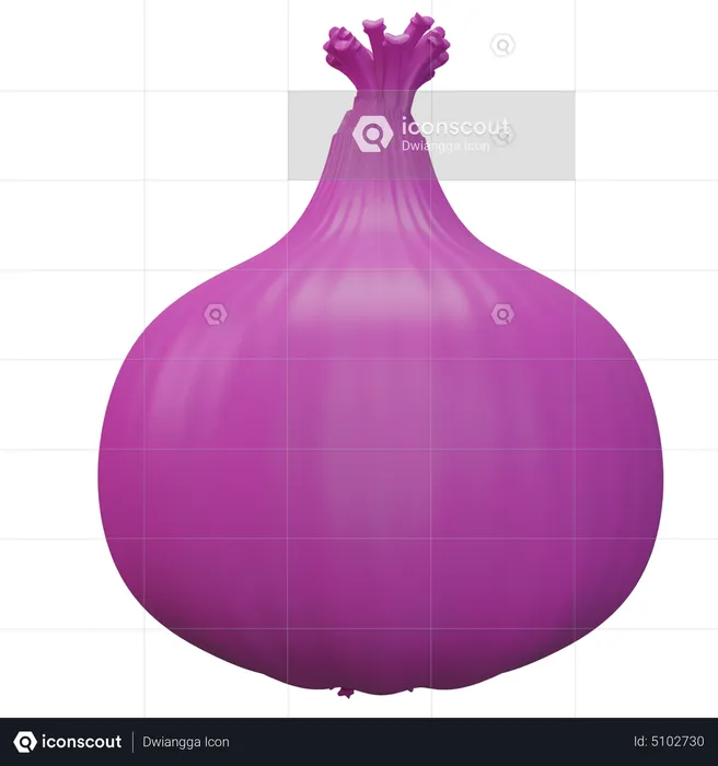 Onion  3D Icon