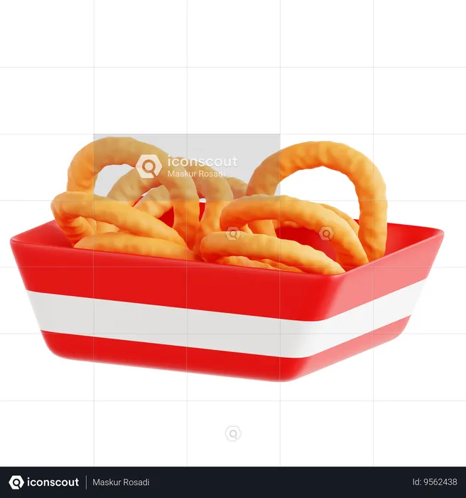 Onion Ring  3D Icon