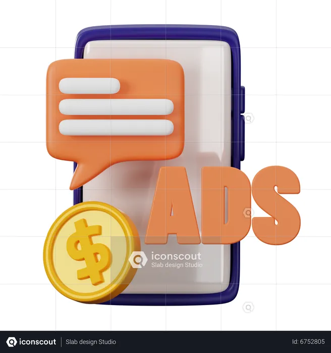 Online Ads  3D Icon