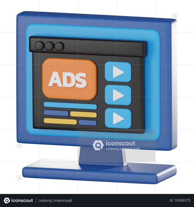 Online Ads  3D Icon