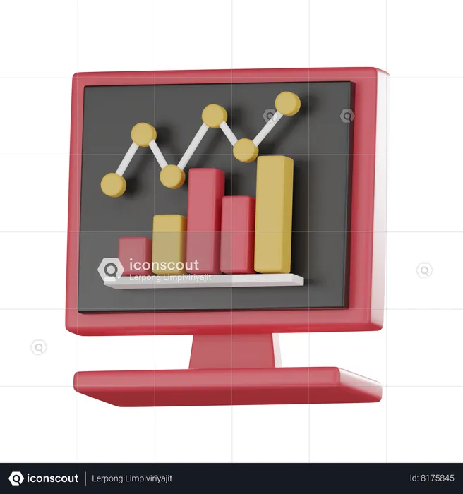 Online Analysis  3D Icon