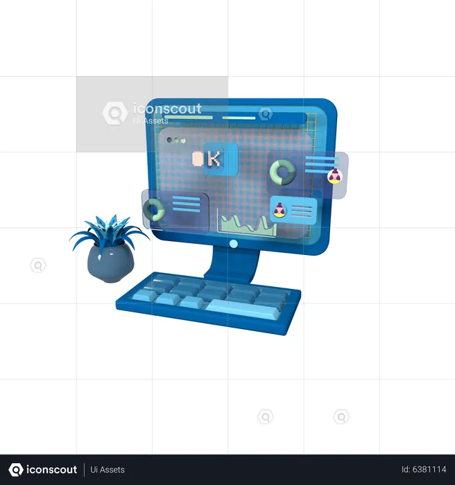 Online Analysis  3D Icon
