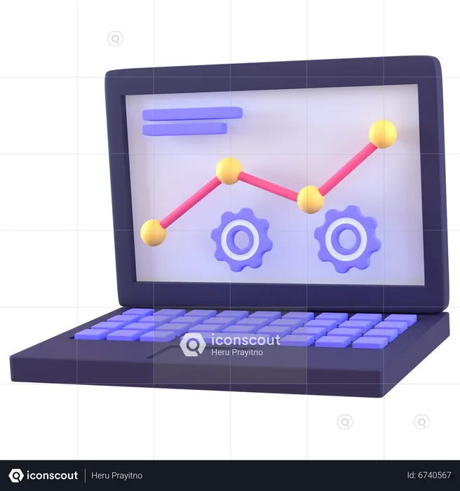 Online Analysis  3D Icon