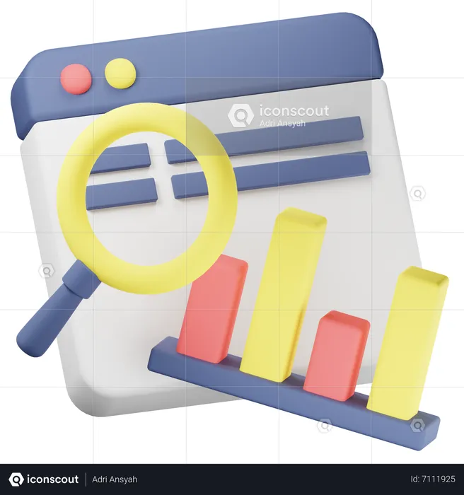 Online Analysis  3D Icon