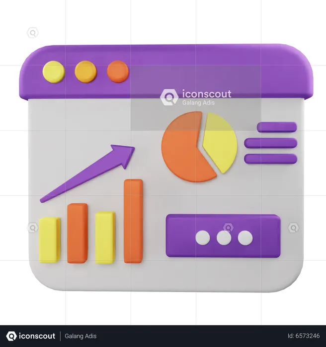 Online Analysis  3D Icon