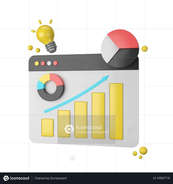 Online Analysis  3D Icon