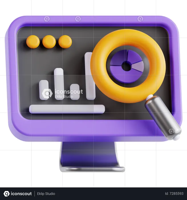 Online Analysis  3D Icon