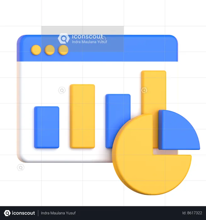 Online Analysis  3D Icon