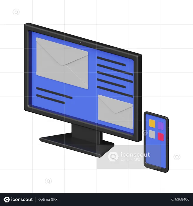 Online Application  3D Icon