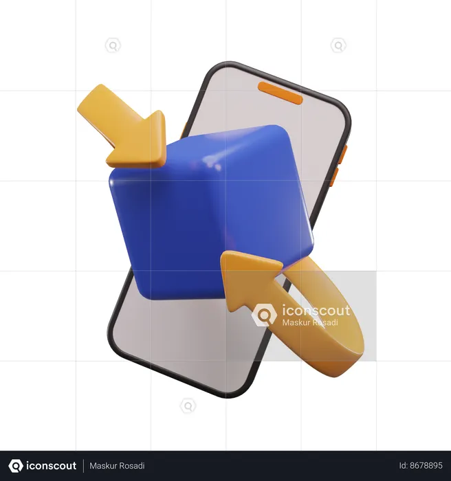 Online Ar Box  3D Icon