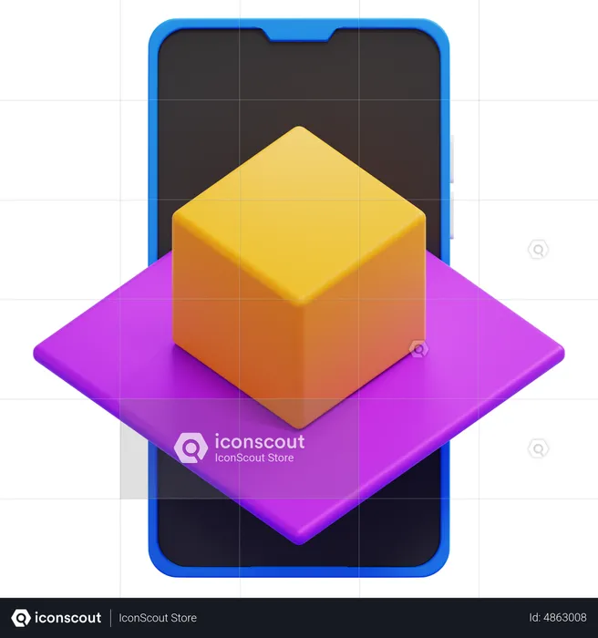 Online Ar Box  3D Icon