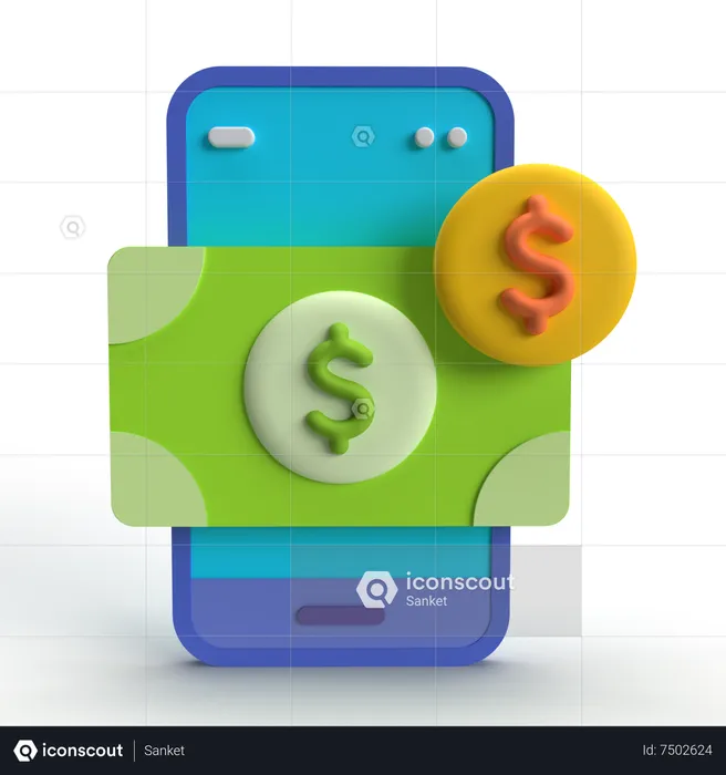 Online Banking  3D Icon