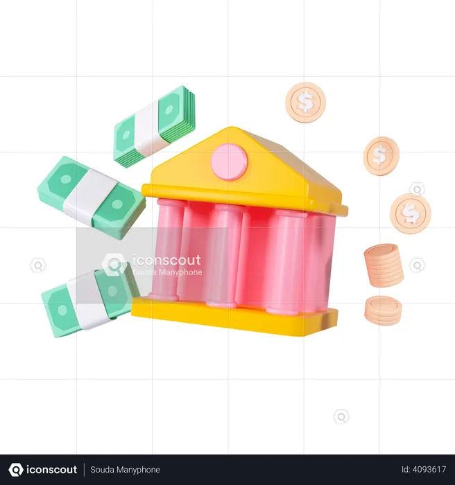 Online Banking  3D Illustration