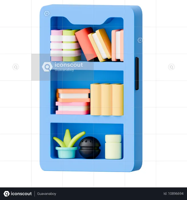 Online-Bibliothek  3D Icon