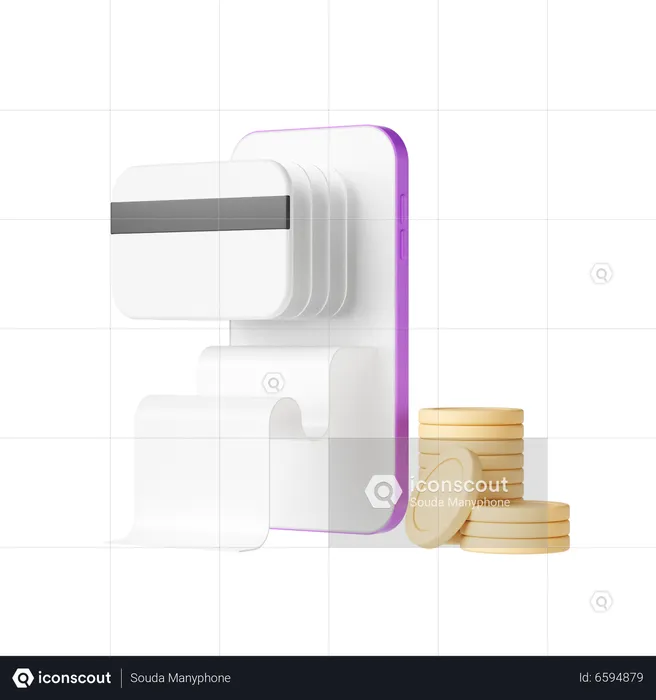 Online Bill Payment  3D Illustration