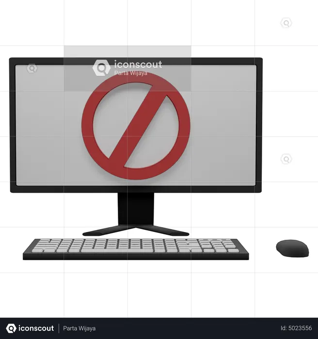 Online Block  3D Icon