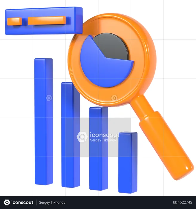 Online Business Analytics  3D Illustration
