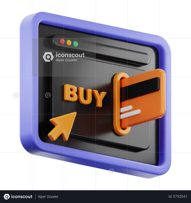 Online Buy  3D Icon