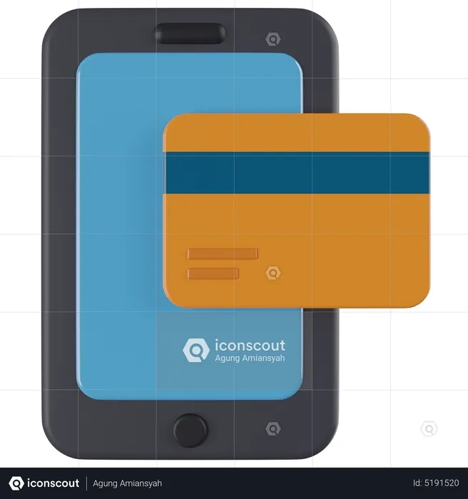 Online Card Payment  3D Icon