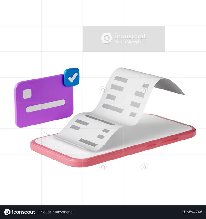 Online Card Payment  3D Icon