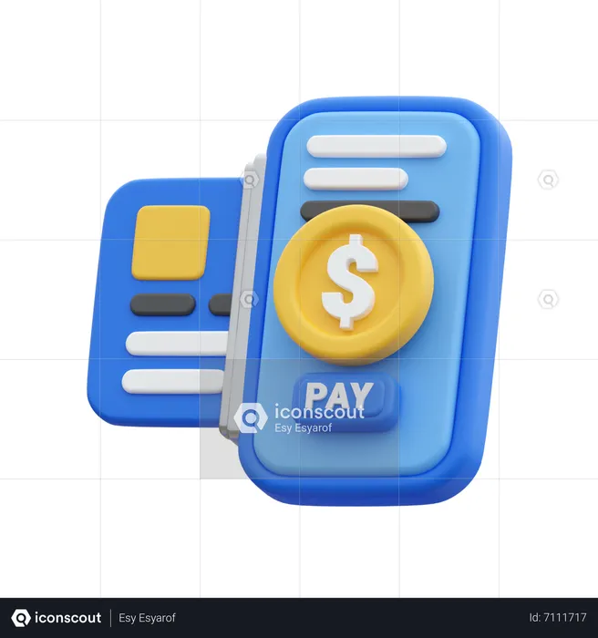 Online Card Payment  3D Icon